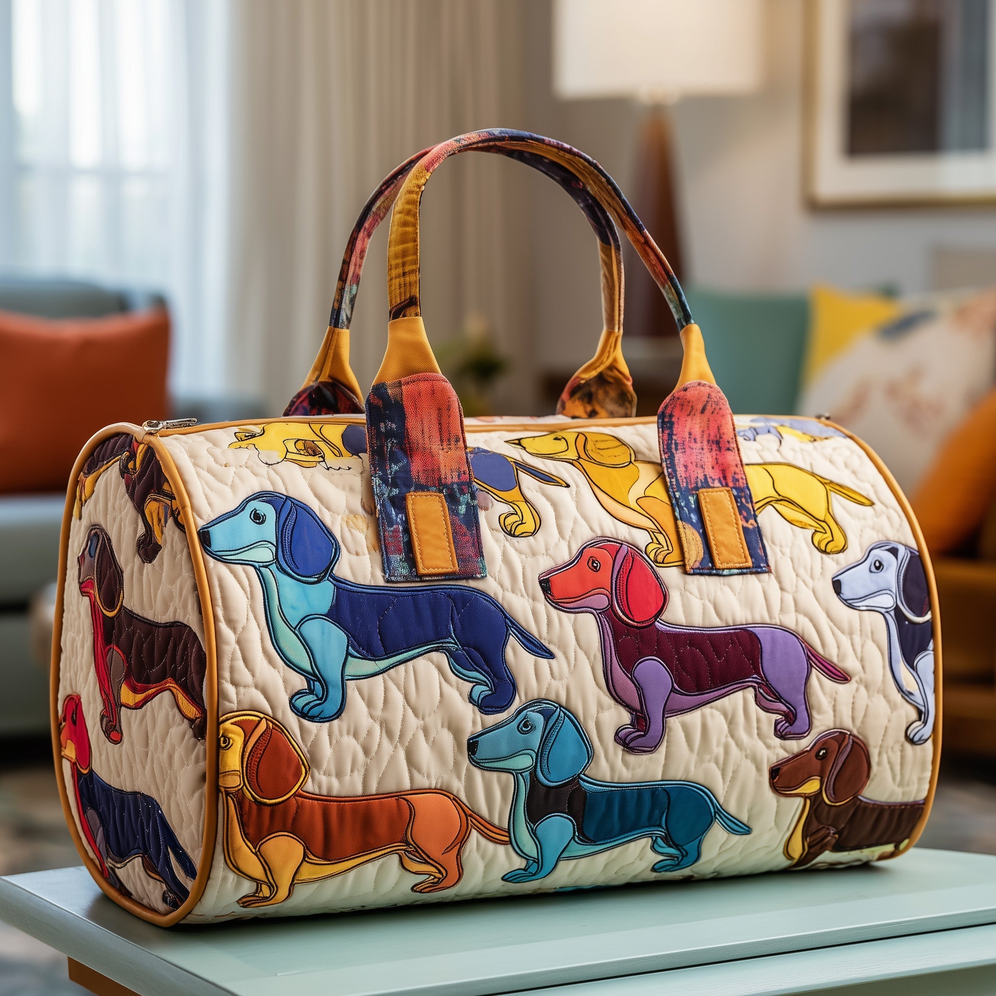 Sausage Dogs Quilted Duffle Bag GFTONT2327 - Giftroza