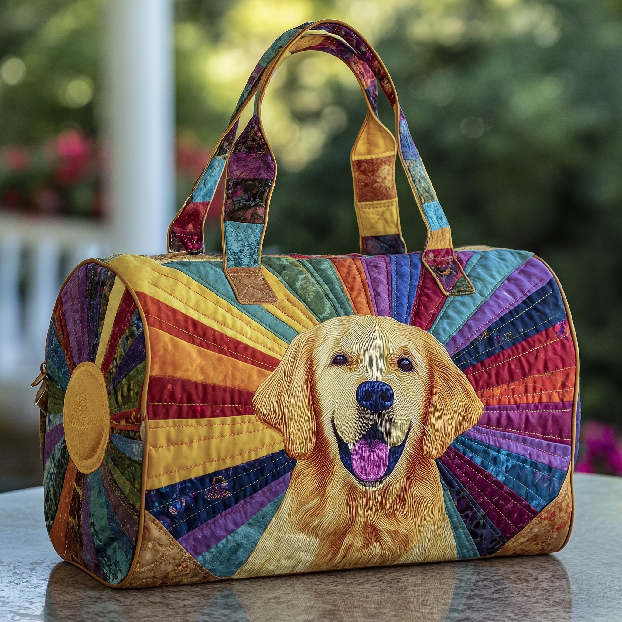 Golden Retriever Quilted Duffle Bag GFTOTP10698 - Giftroza