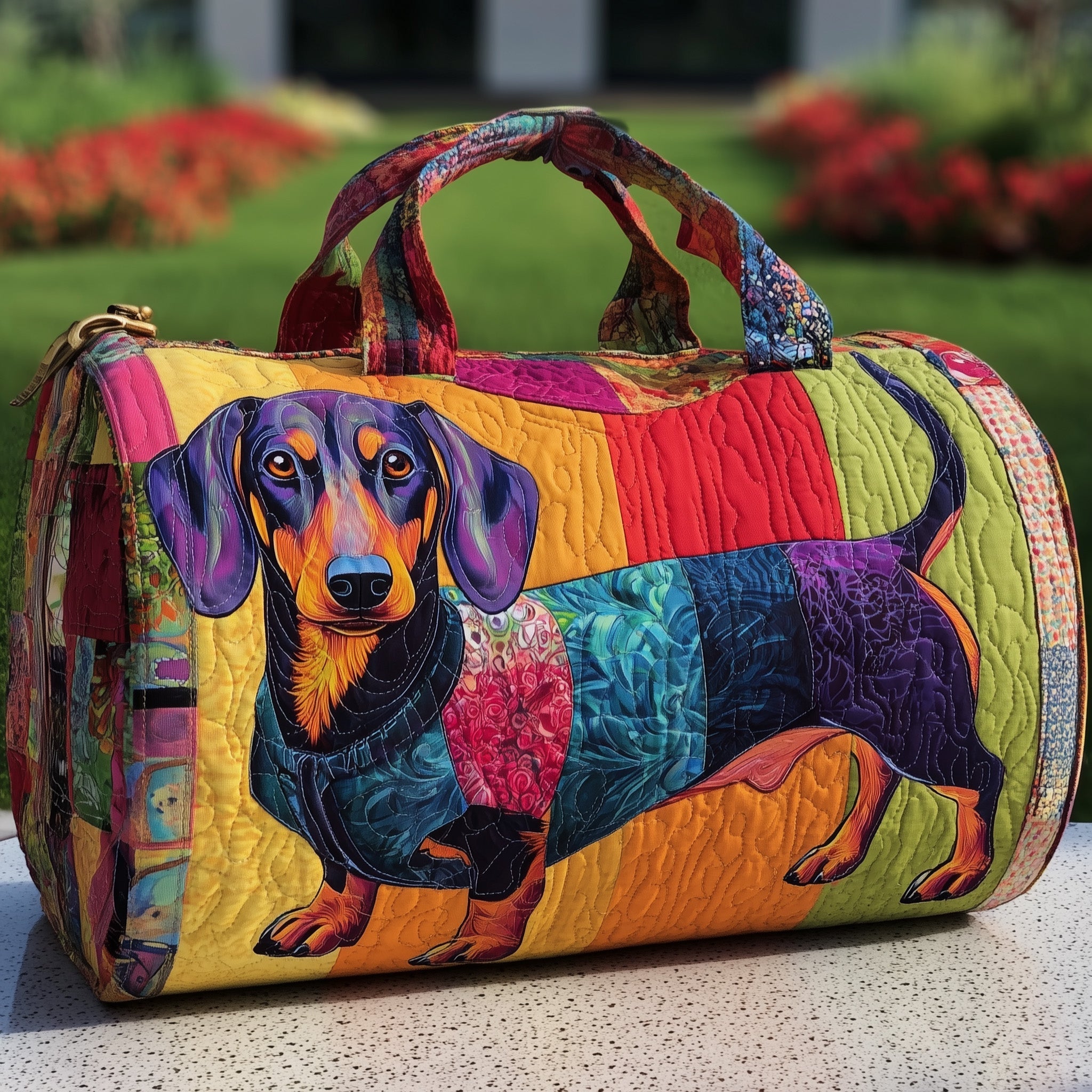 Dachshund Quilted Duffle Bag GFTOMA3146 - Giftroza