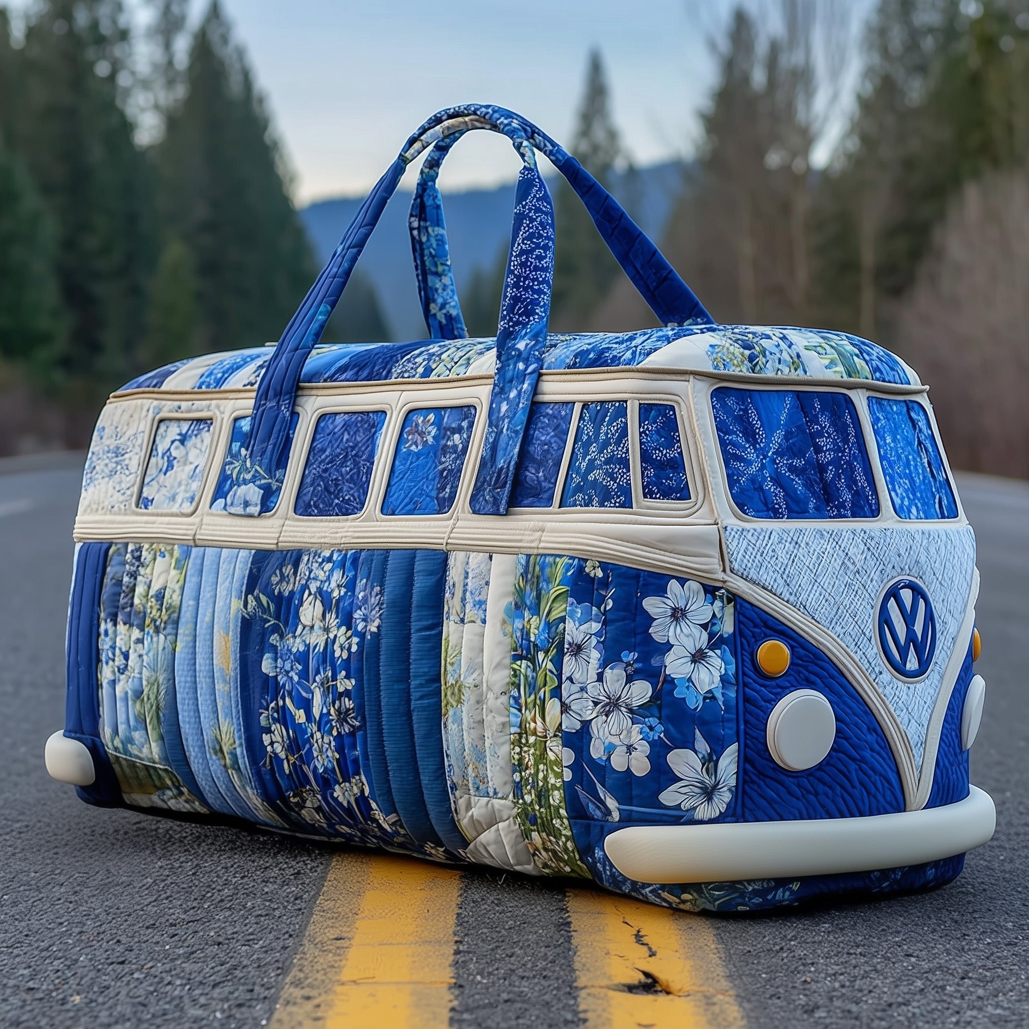 Indigo Van Quilted Duffle Bag GFTOTP12121 - Giftroza