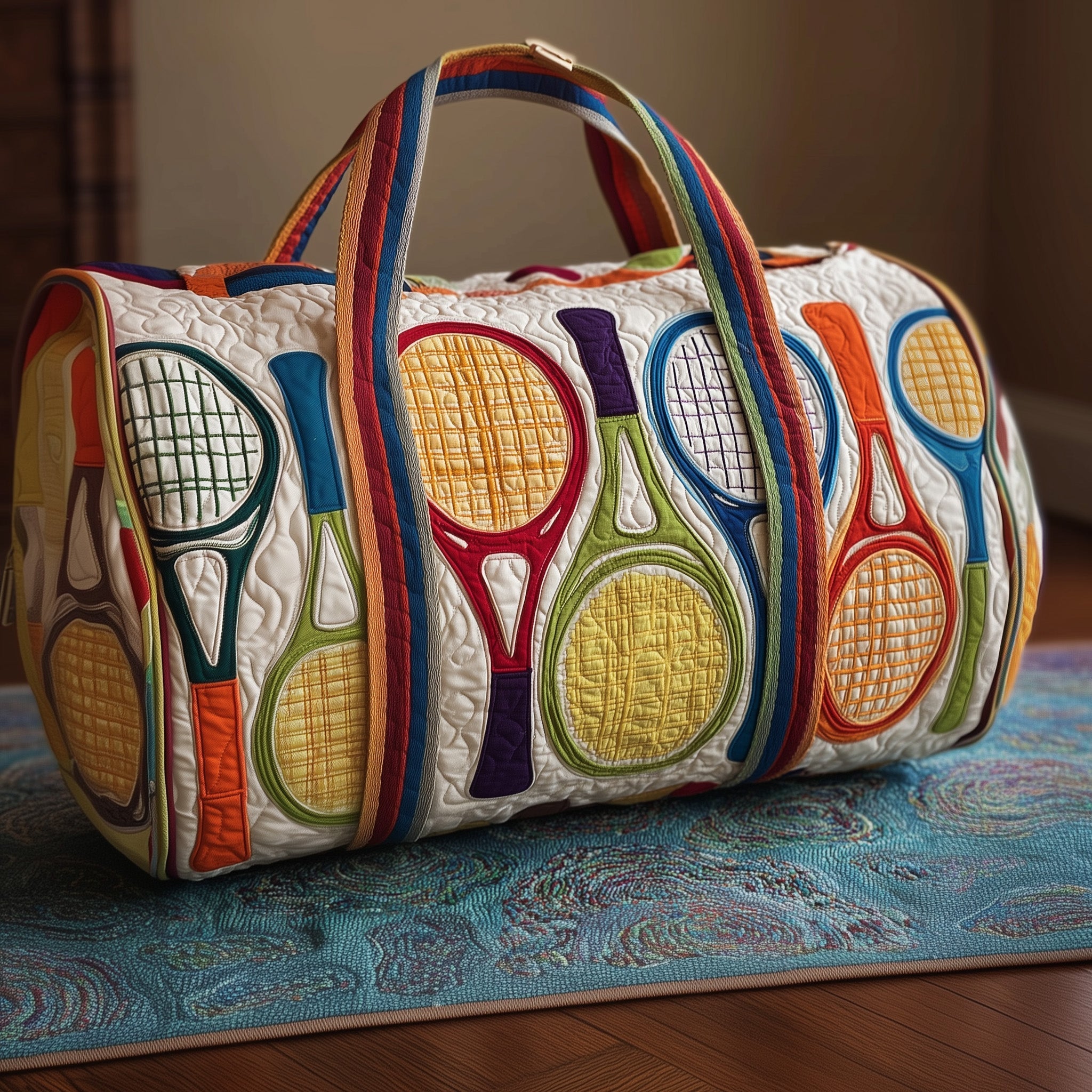 Tennis Time Quilted Duffle Bag GFTOMA3278 - Giftroza