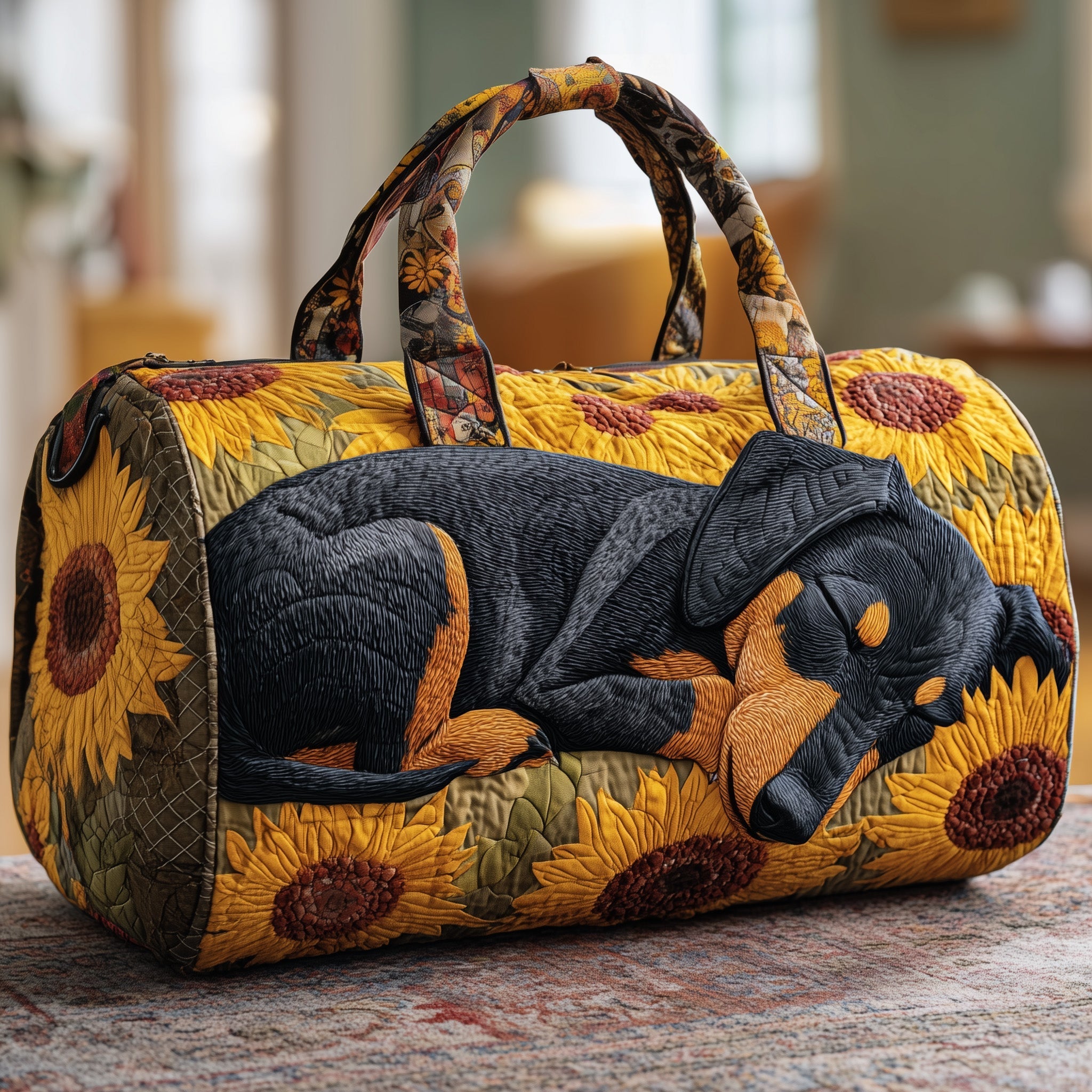 Sunflower Dream Quilted Duffle Bag GFTONT2325 - Giftroza