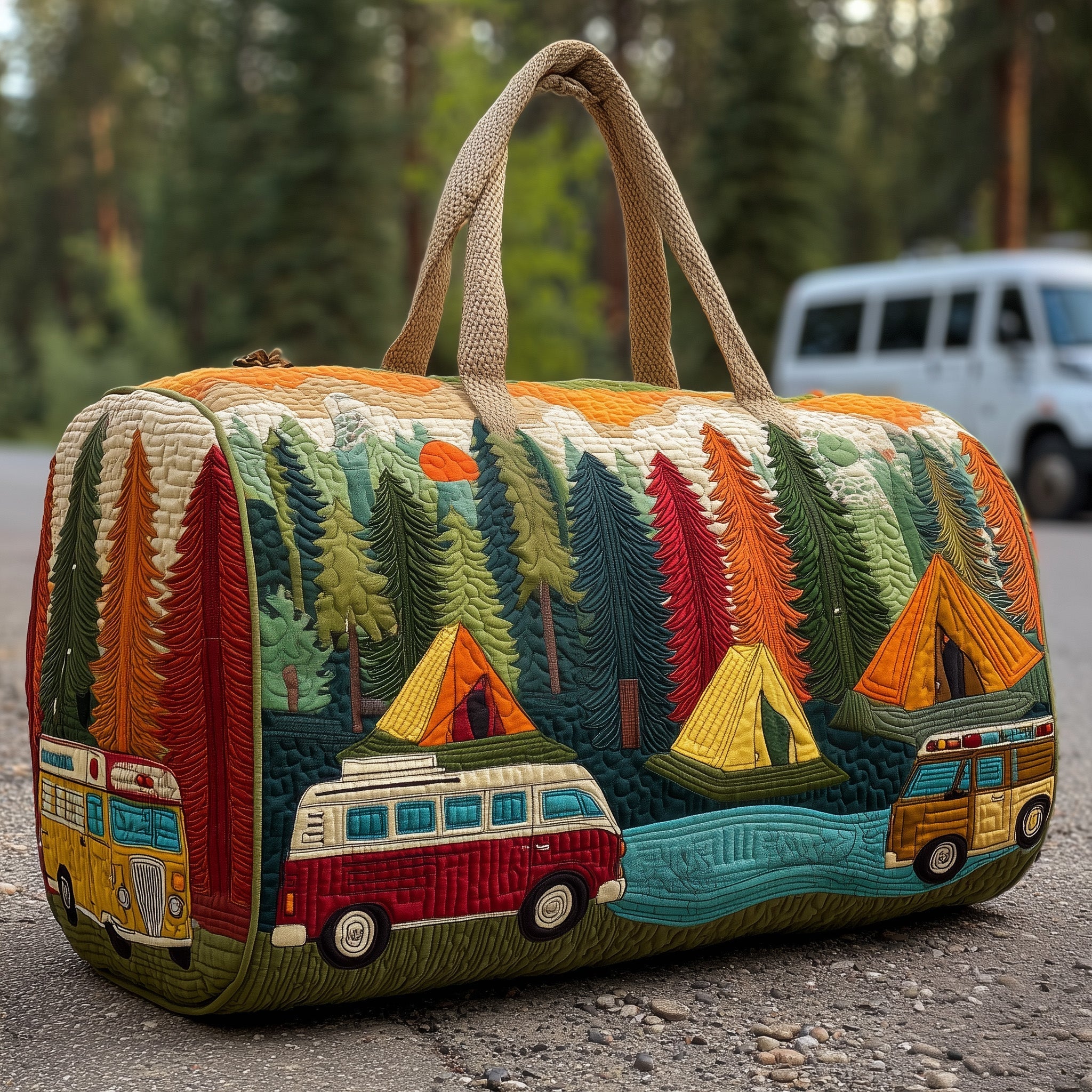 Cozy Camper Quilted Duffle Bag GFTOMA3475 - Giftroza