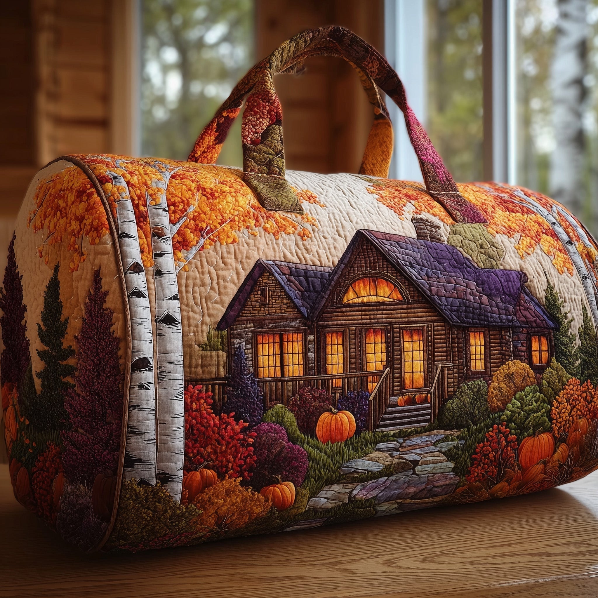 Autumn Cabin Quilted Duffle Bag GFTOMA4159 - Giftroza