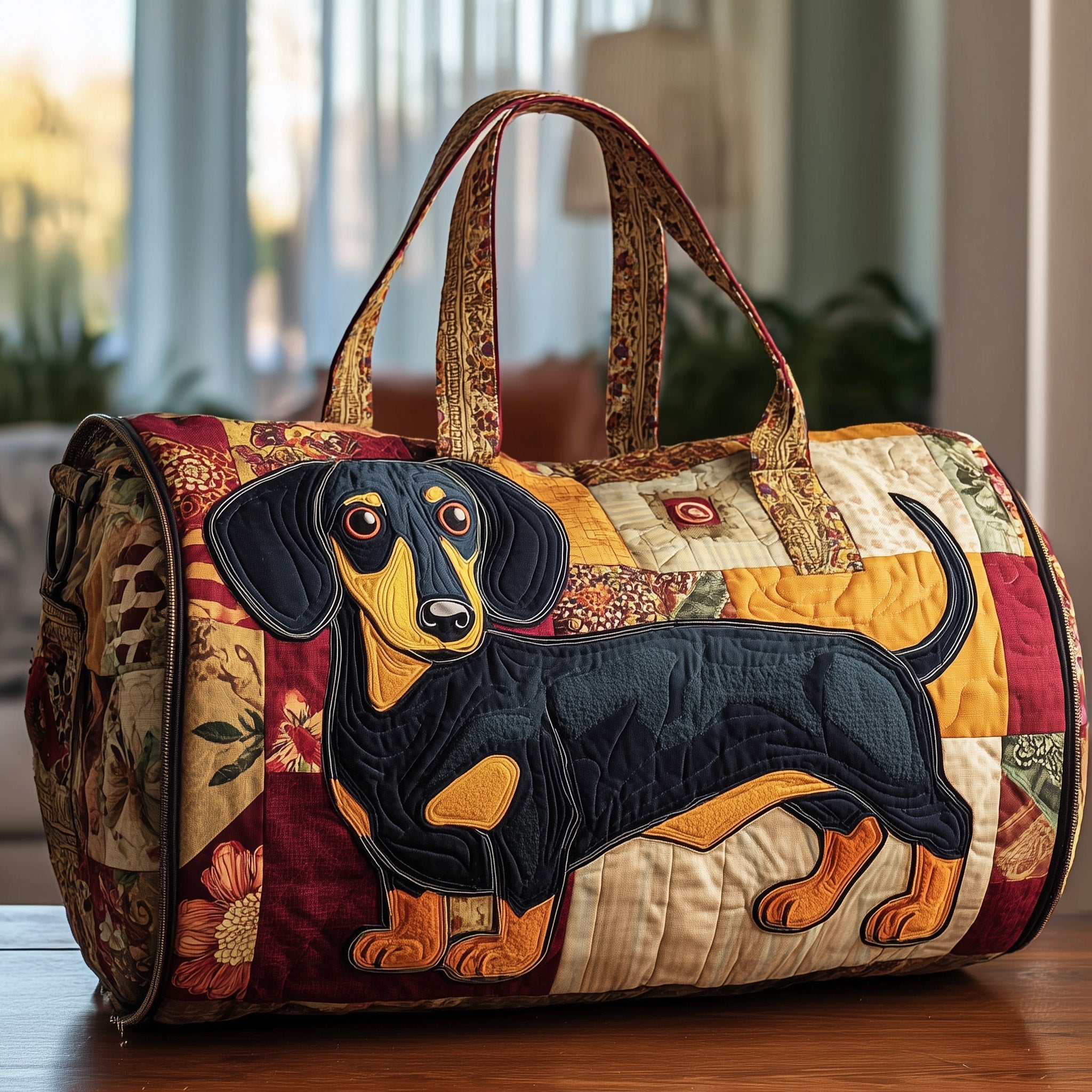 Dachshund Quilted Duffle Bag GFTONT2320 - Giftroza