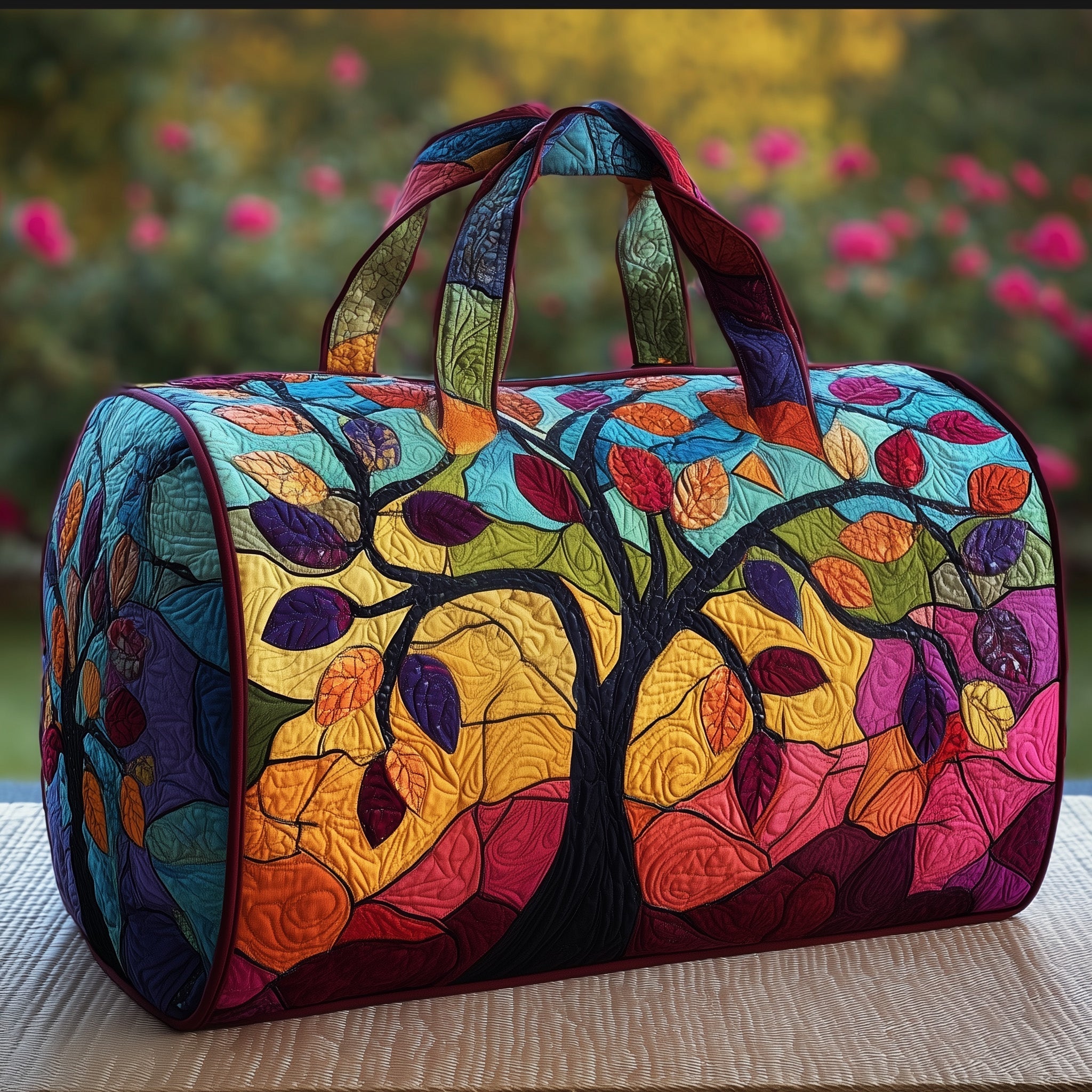 Tree Of Life Quilted Duffle Bag GFTOMA3160 - Giftroza