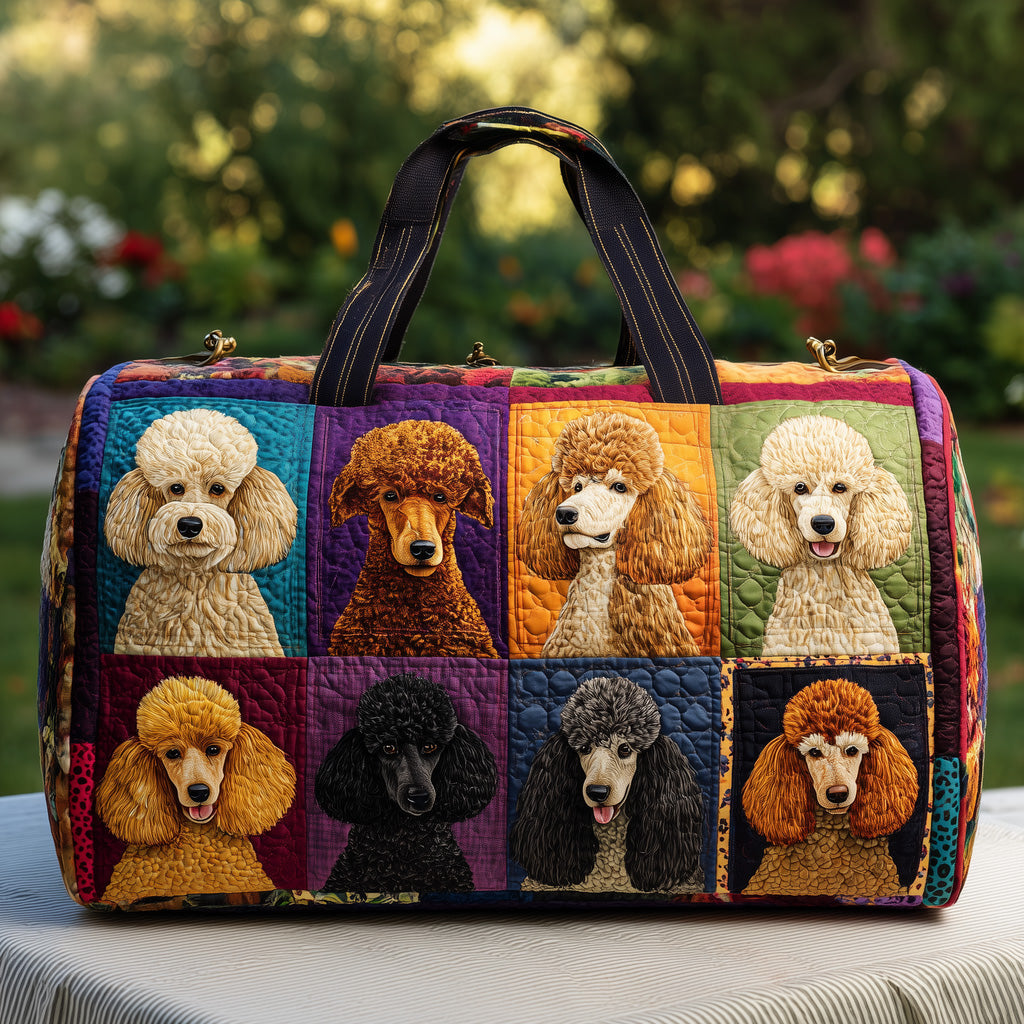 Poodles Quilted Duffle Bag GFTOMA3328 - Giftroza