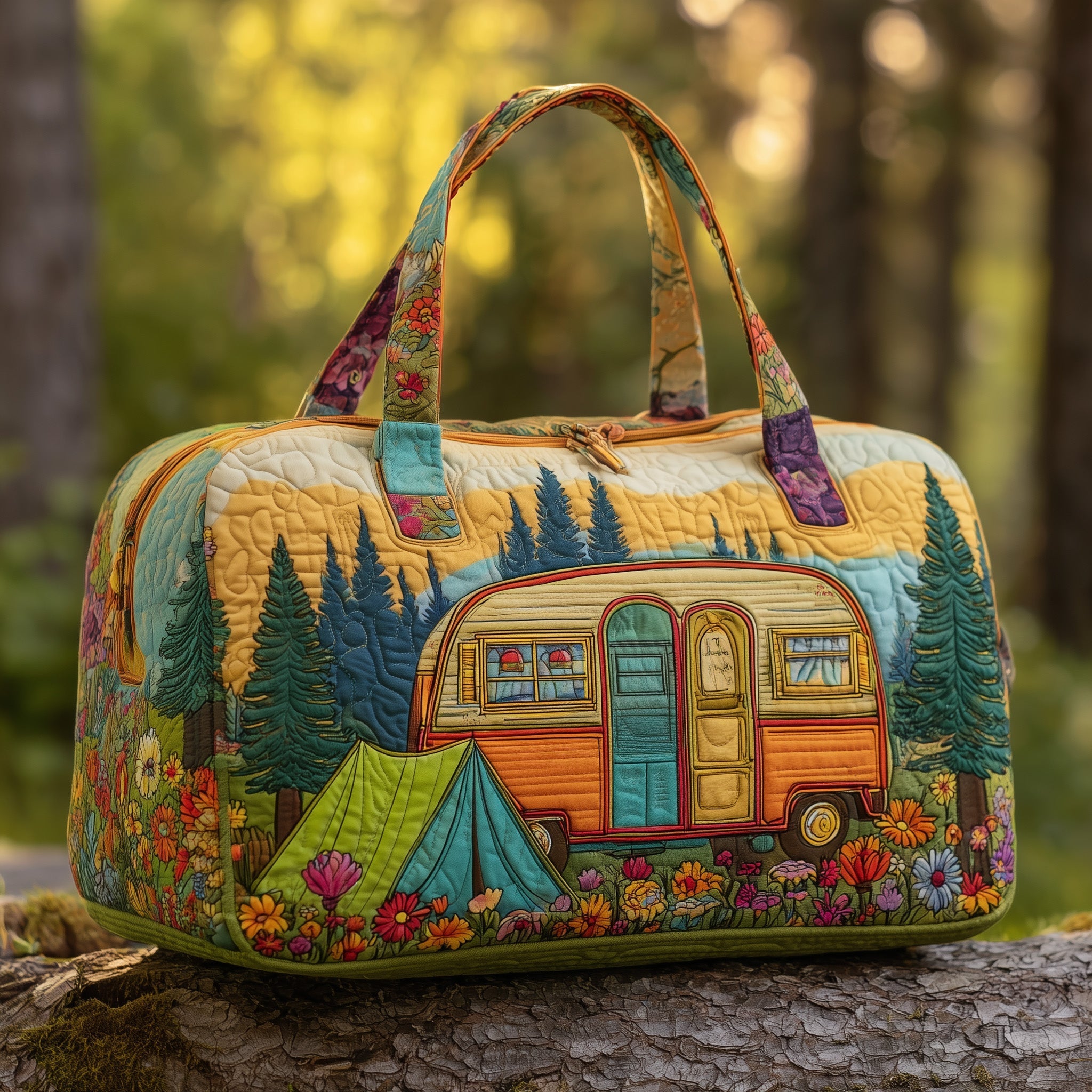Cozy Camper Quilted Duffle Bag GFTOMA3442 - Giftroza