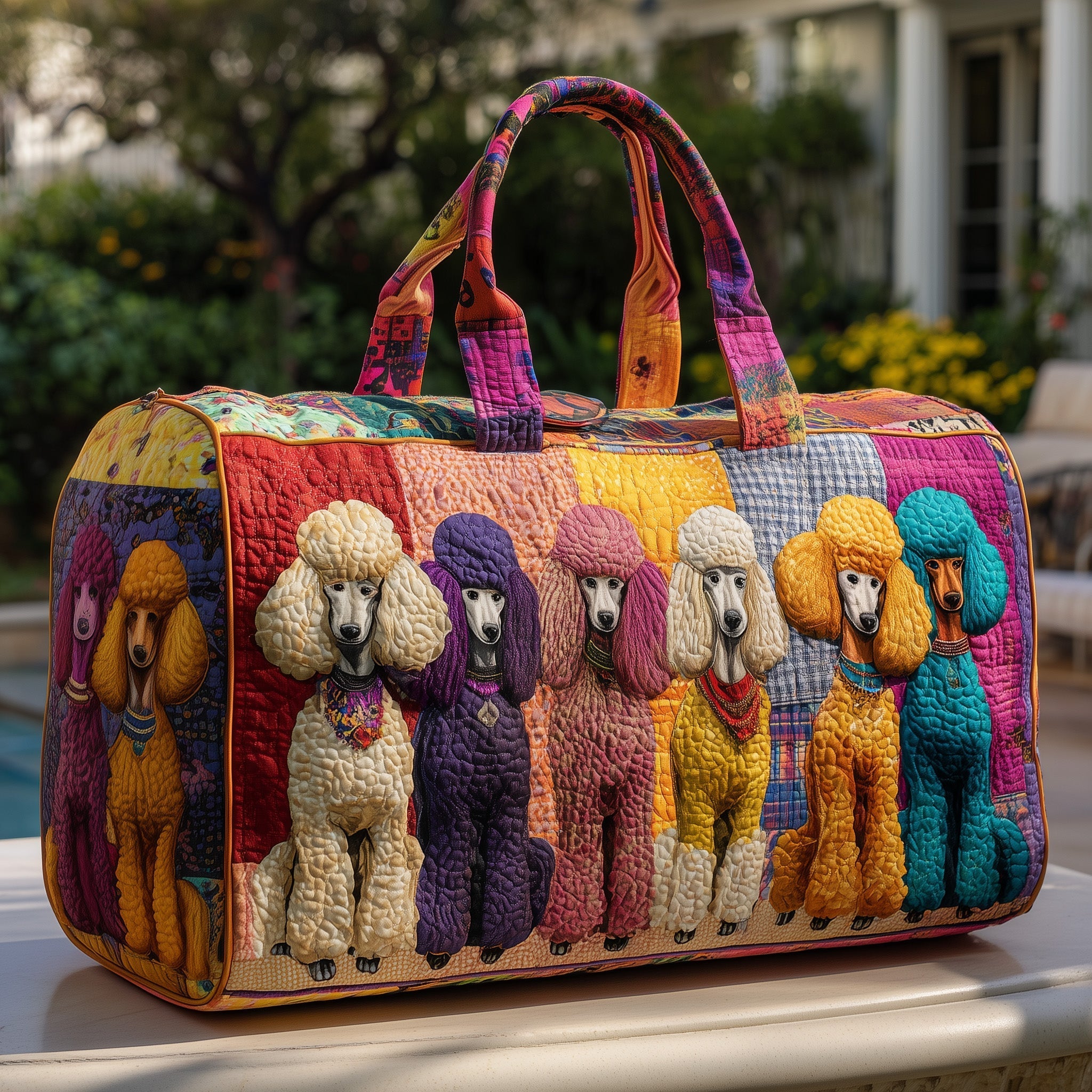 Poodle Quilted Duffle Bag GFTOMA3684 - Giftroza