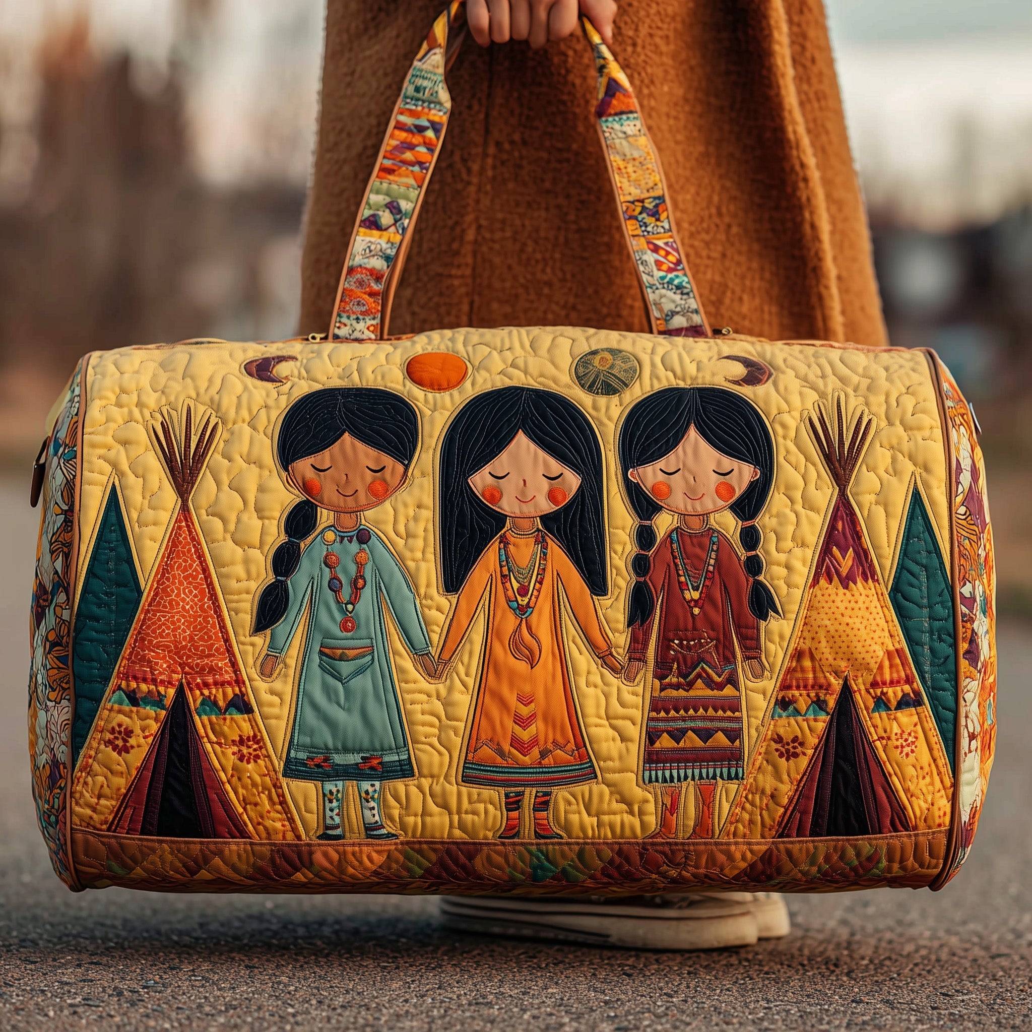 Tribal Comfort Quilted Duffle Bag GFTOMA3139 - Giftroza