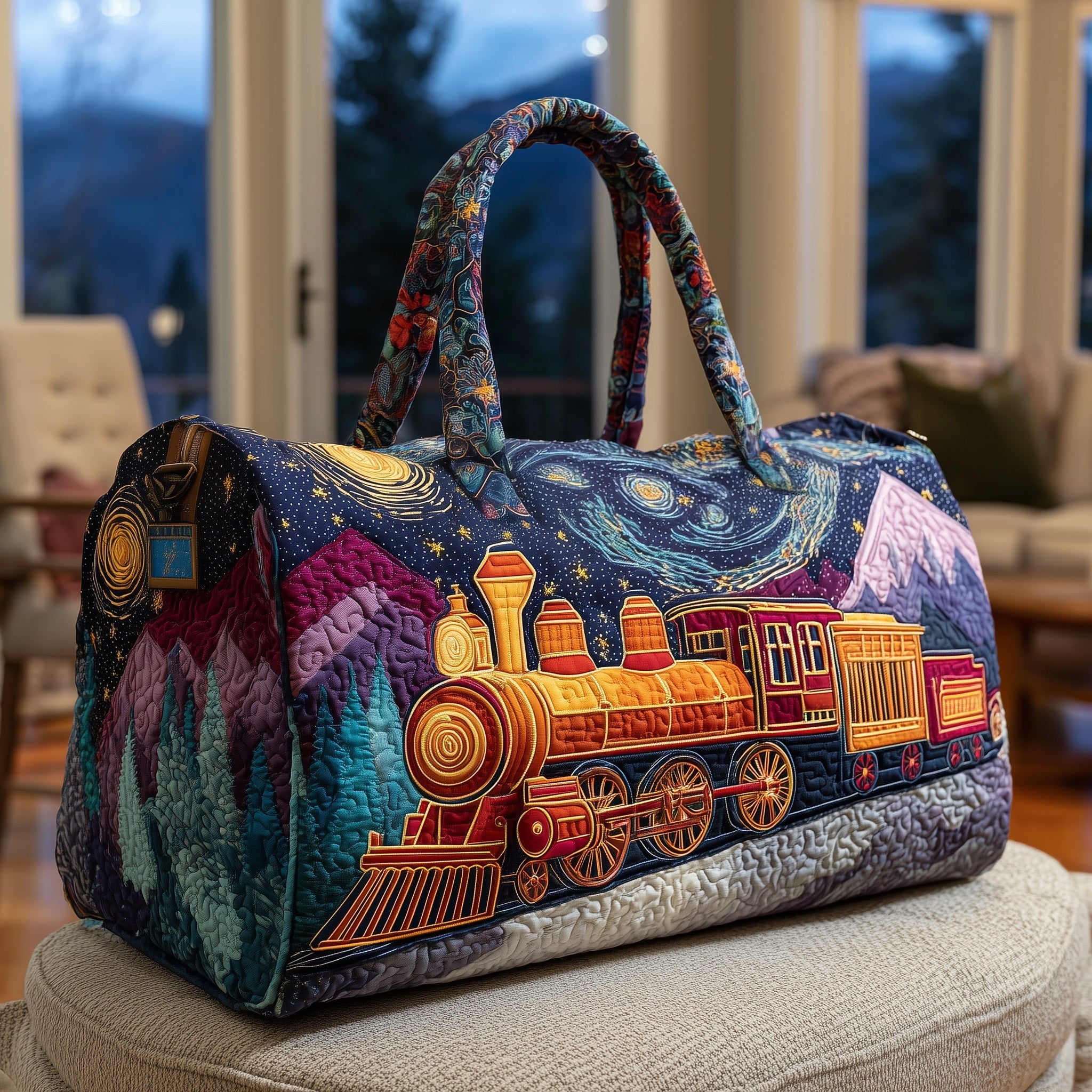 Fantasy Railway Quilted Duffle Bag GFTONT2316 - Giftroza