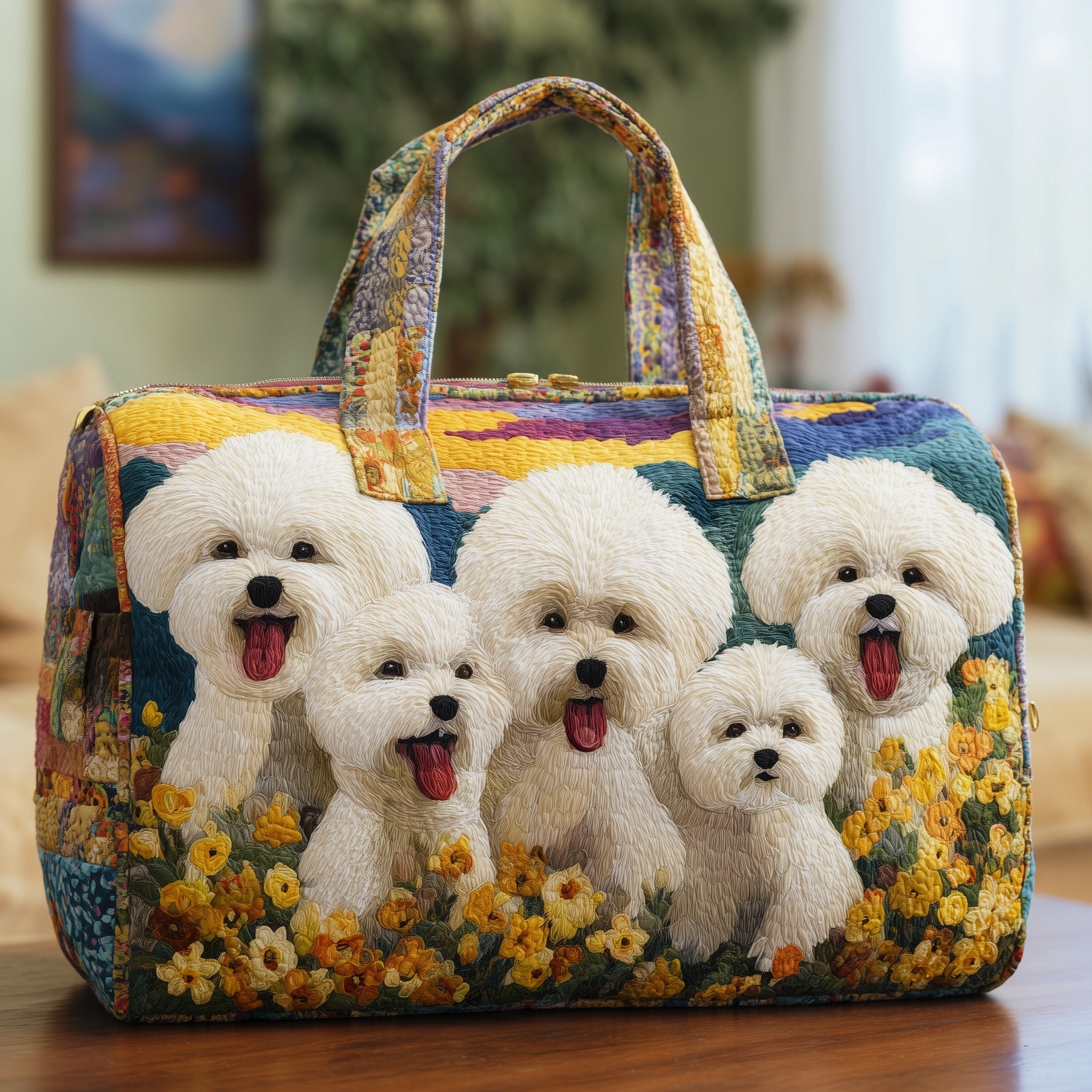 Bichon Quilted Duffle Bag GFTONT2530 - Giftroza
