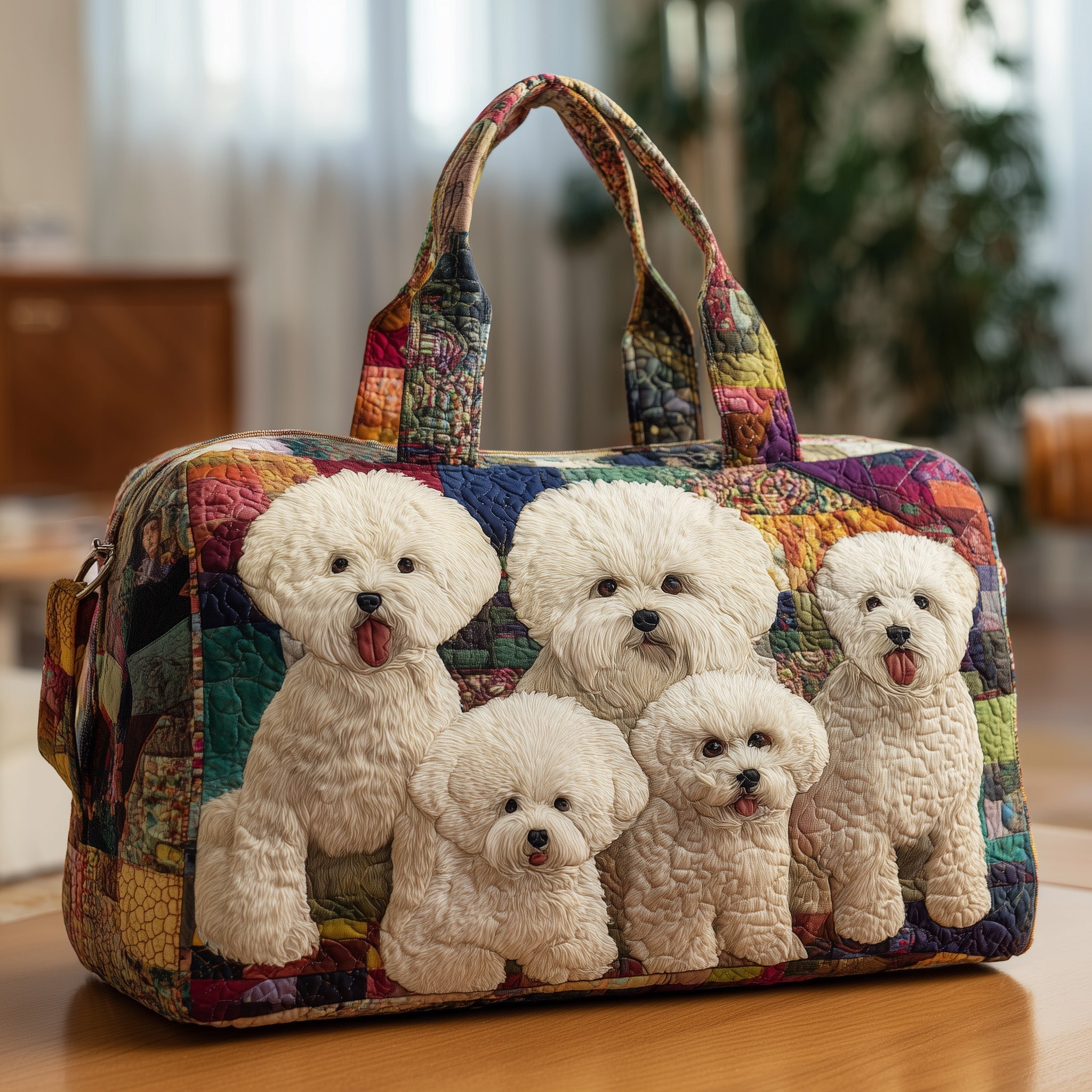 Bichon Quilted Duffle Bag GFTONT2526 - Giftroza