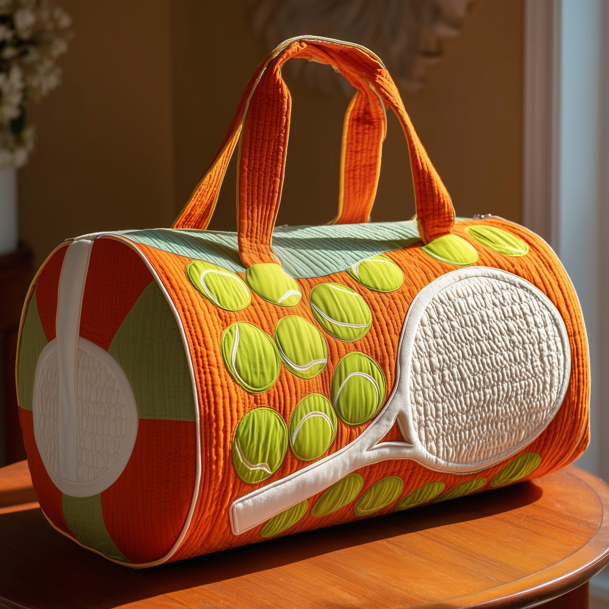 Tennis Time Quilted Duffle Bag GFTOTP10656 - Giftroza