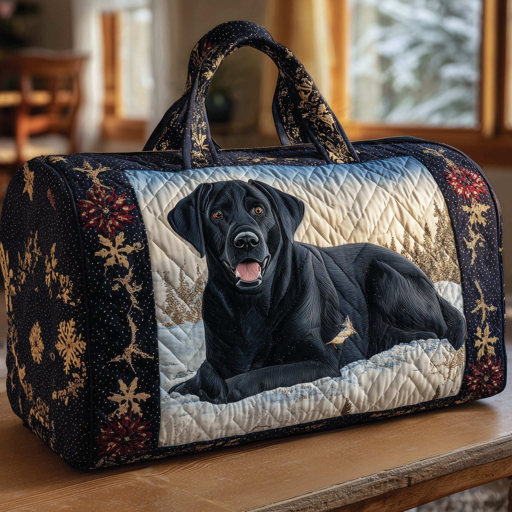 Labrador Quilted Duffle Bag GFTOHD9564 - Giftroza