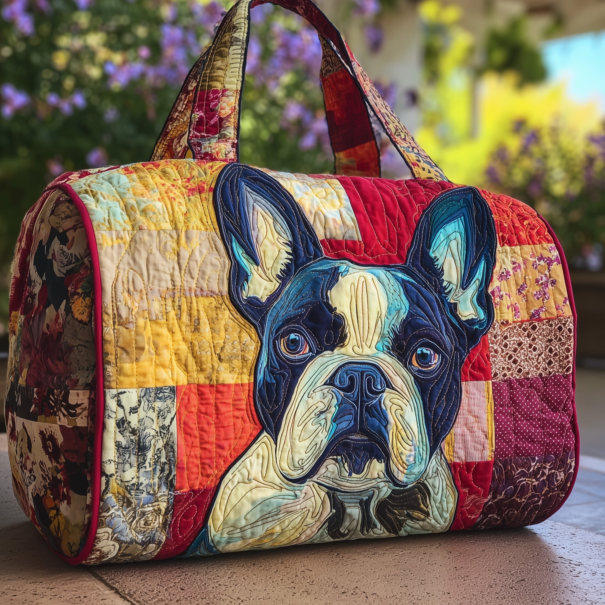 Bulldog Quilted Duffle Bag GFTONT2633 - Giftroza