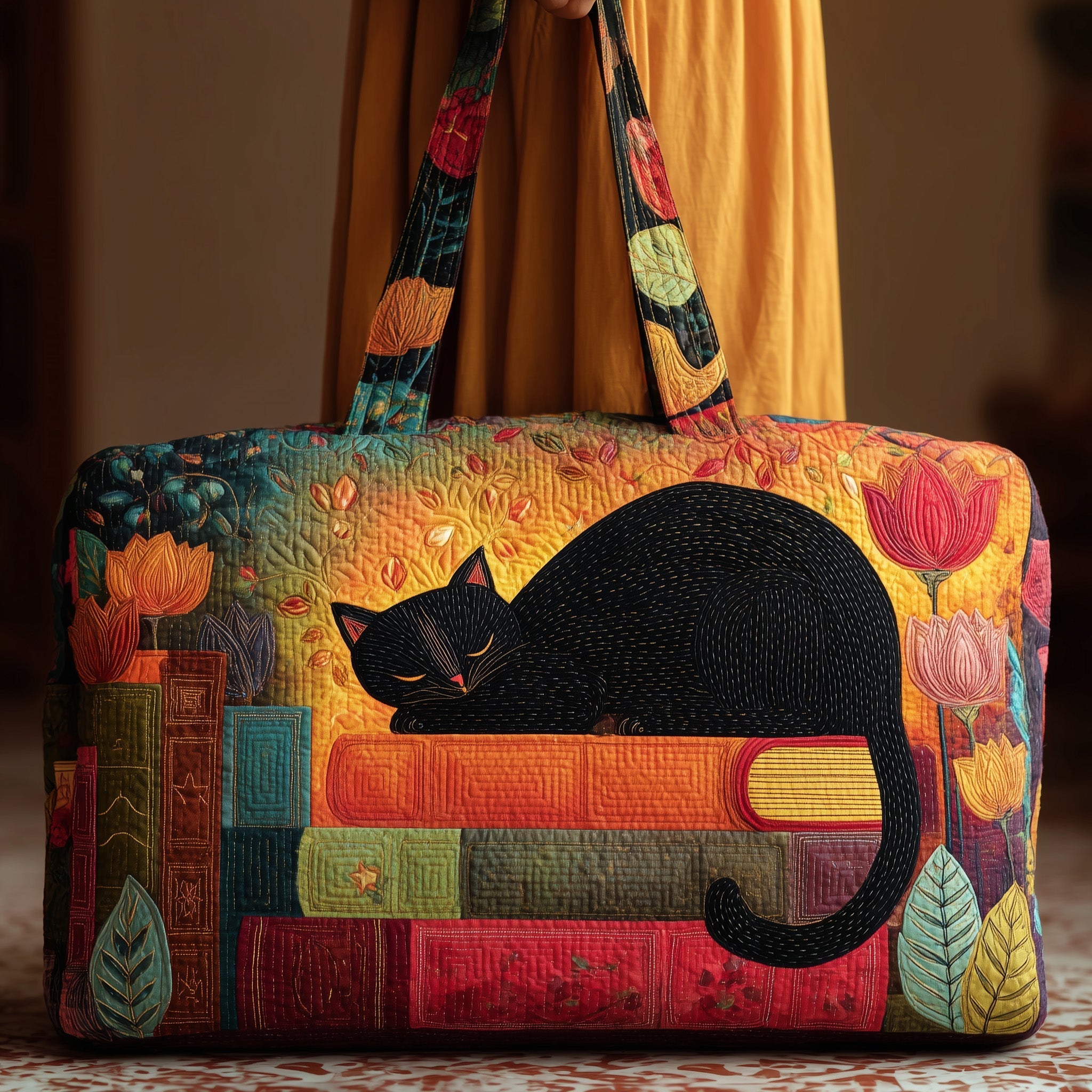 Cat Quilted Duffle Bag GFTOMA2096 - Giftroza