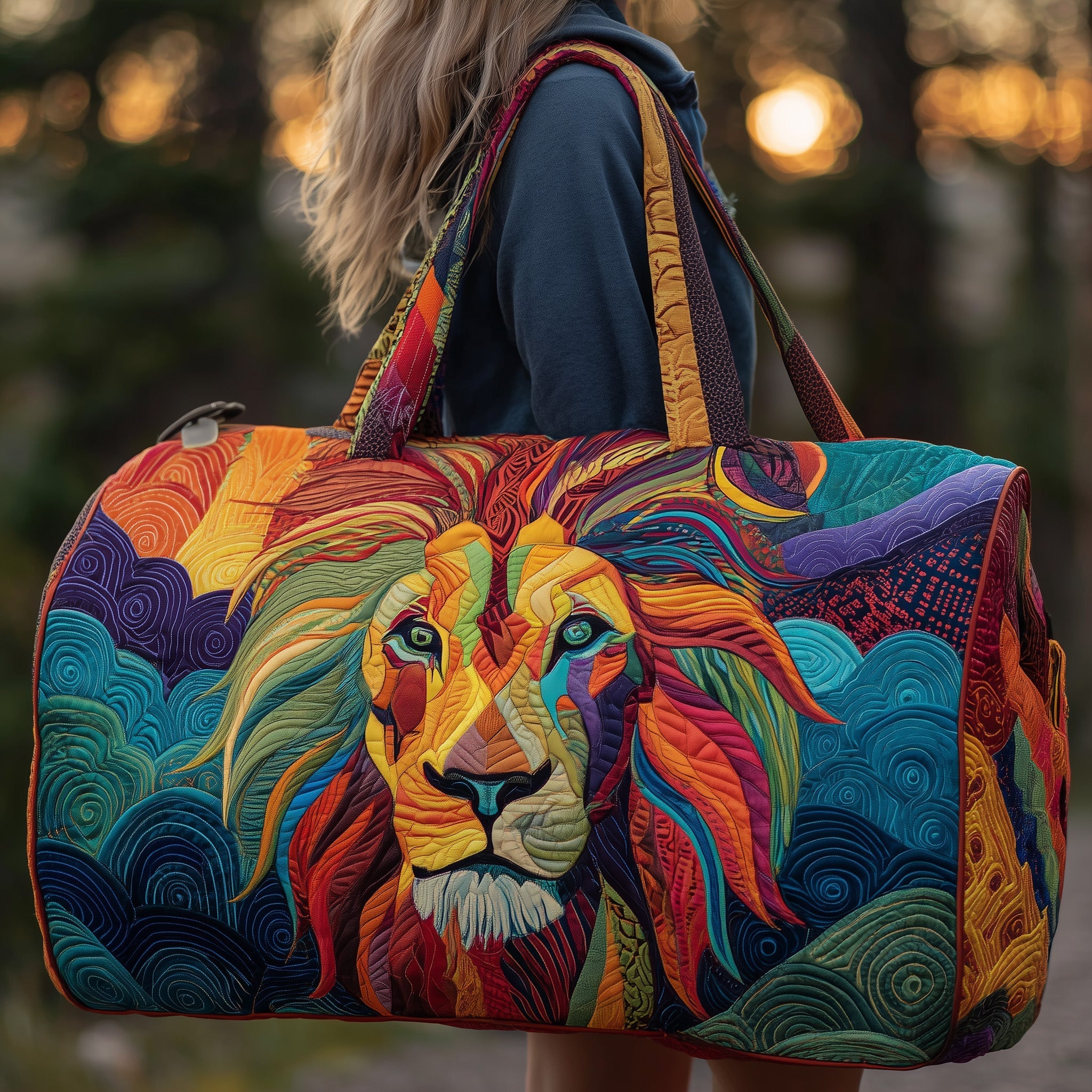 Lion Quilted Duffle Bag GFTOMA3402 - Giftroza