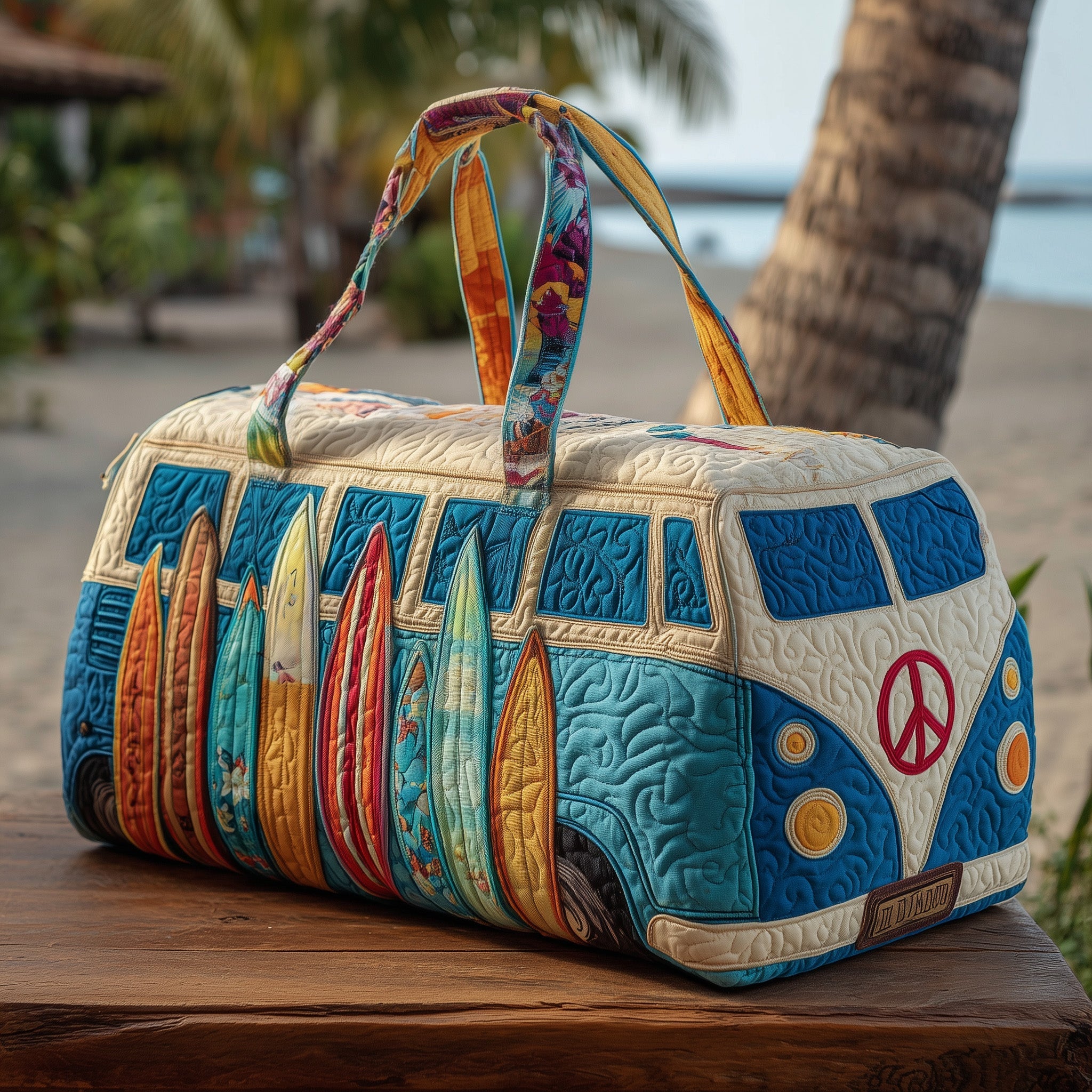 Beachside Van Quilted Duffle Bag GFTOTP10812 - Giftroza