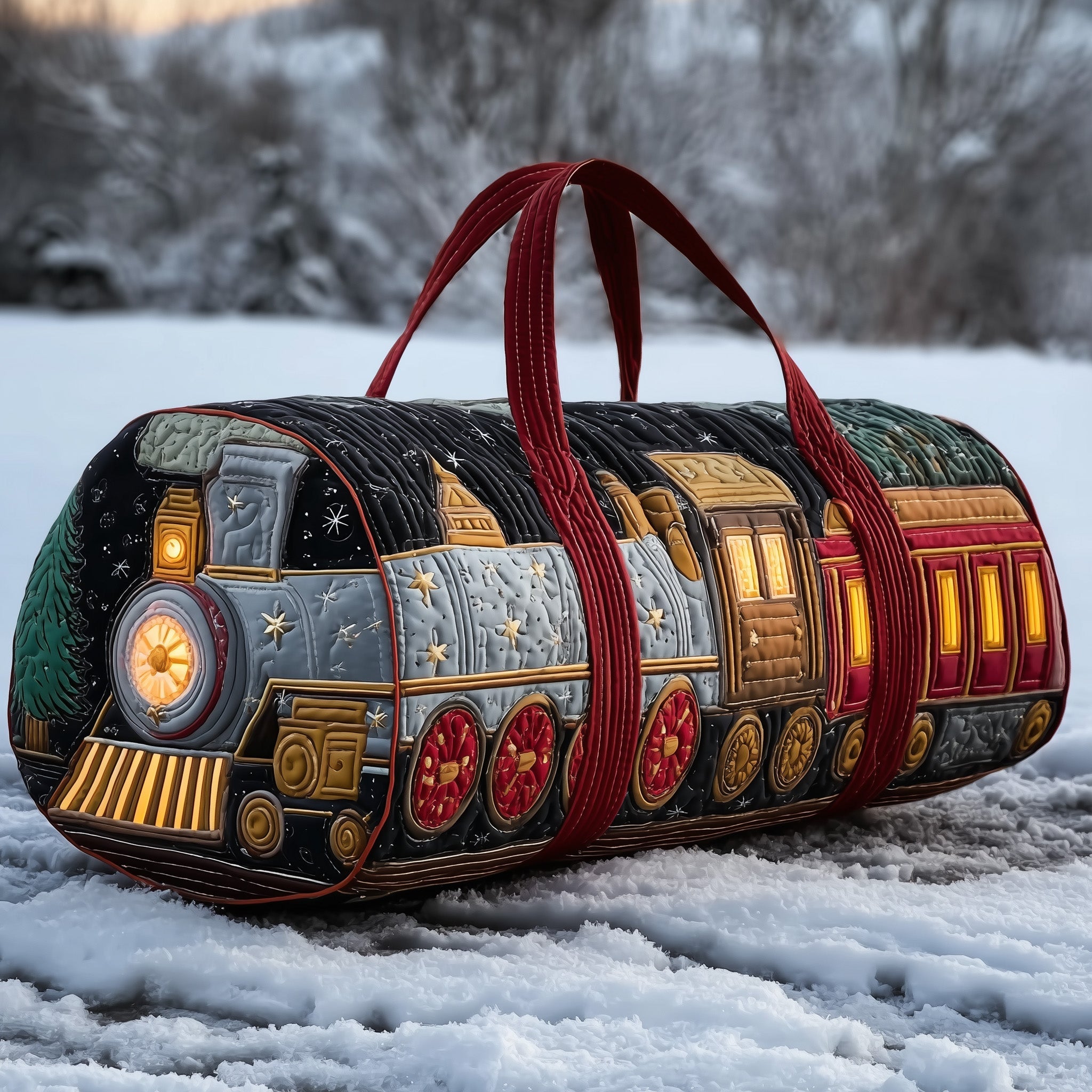 Holiday Express Quilted Duffle Bag GFTOTP13009 - Giftroza