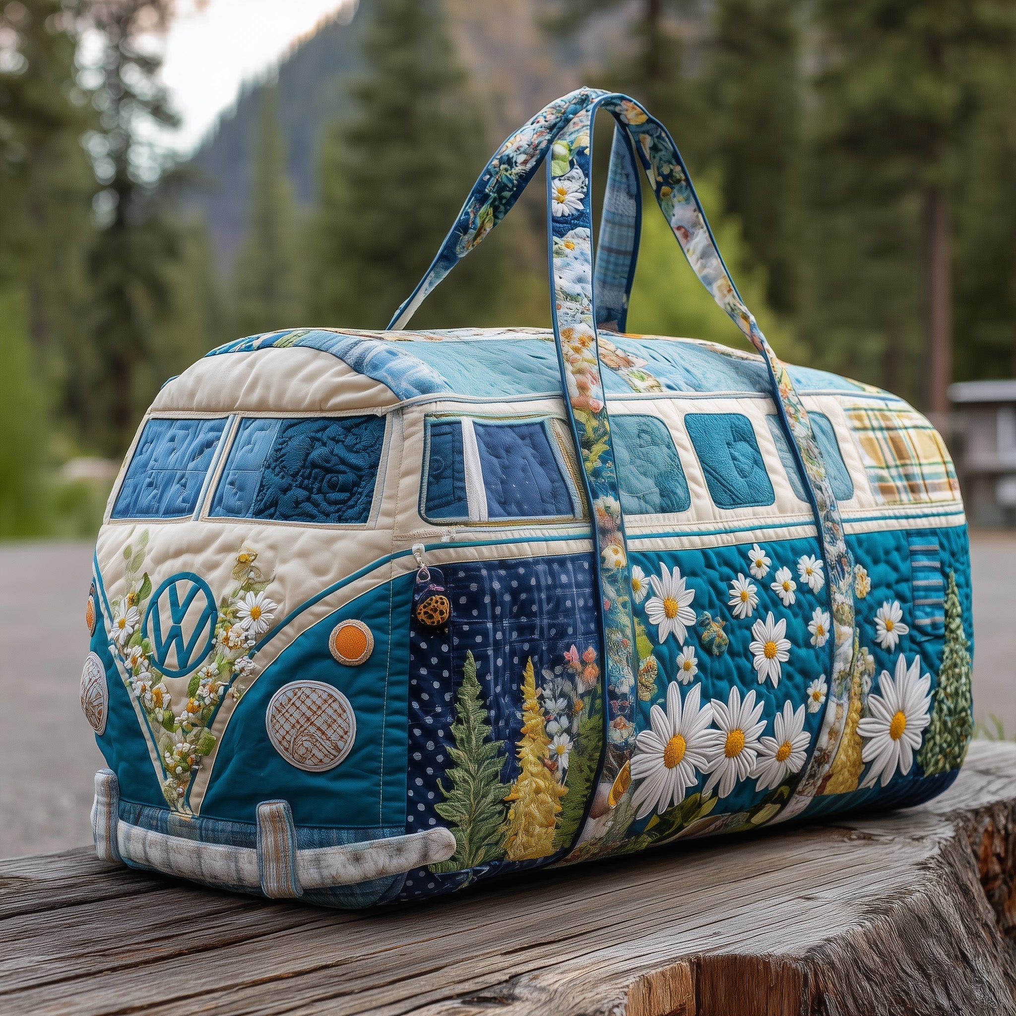Blossom Path Quilted Duffle Bag GFTOTP12299 - Giftroza