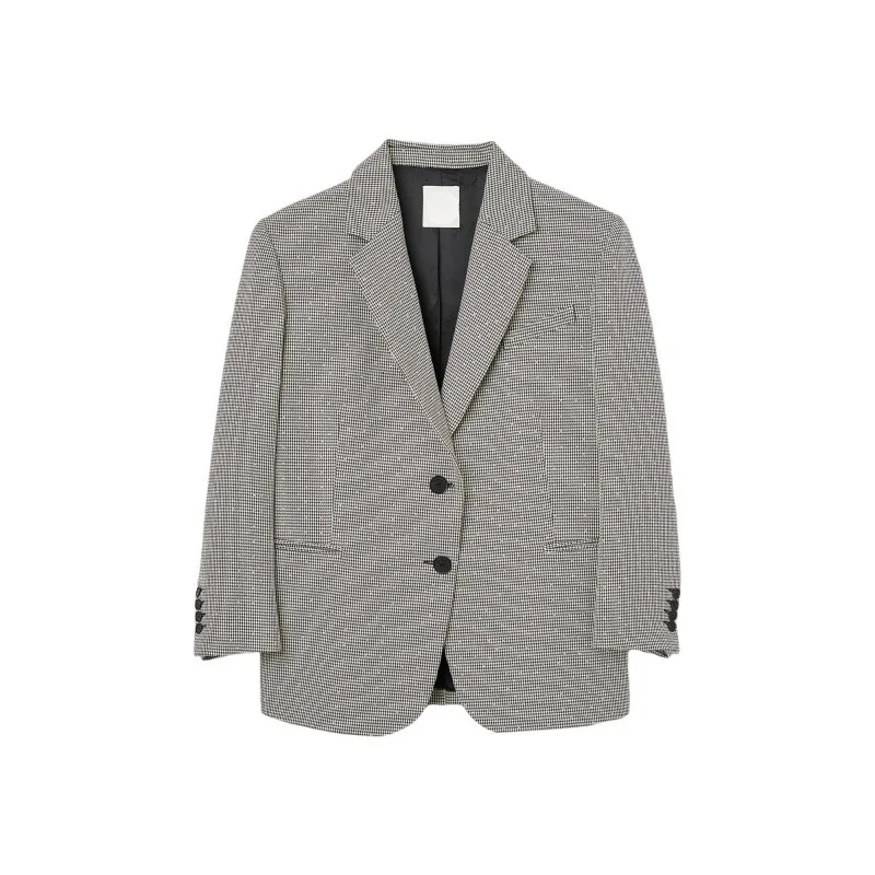 xakxx Fall  Women's Jacket Plaid Loose Blazer Top Coat Especially Female for Winter New In Outerwears